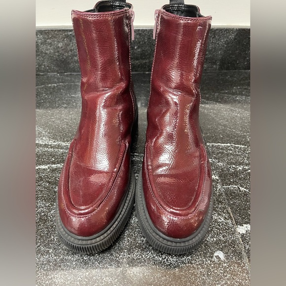 Franco Sarto Other - Franco Sarto Burgundy Lug sole Chelsea Boots